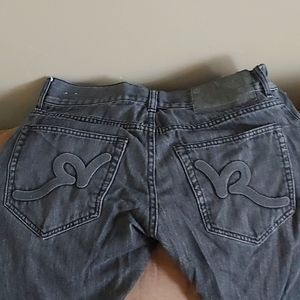 Black rocawear jeans with black rocawear logo